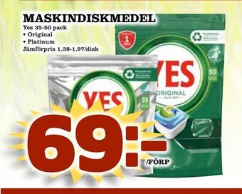 Prisma Mat Maskindiskmedel erbjuda