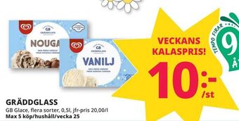 Tempo Gräddglass erbjuda