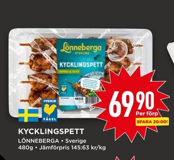 Willys Kycklingspett erbjuda