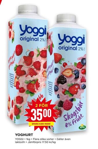 Willys Yoghurt erbjuda