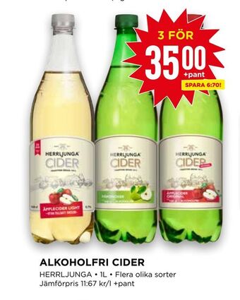 Willys Alkoholfri cider erbjuda