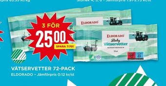 Willys Våtservetter 72-pack erbjuda