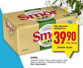 Willys Smör erbjuda
