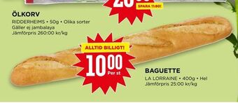 Willys Baguette erbjuda
