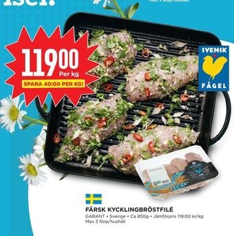 Willys Hemma Färsk kycklingbröstfilé erbjuda