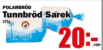 Matdax Tunnbröd Sarek erbjuda