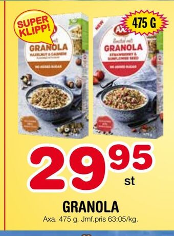 Nya Pulsen Granola erbjuda