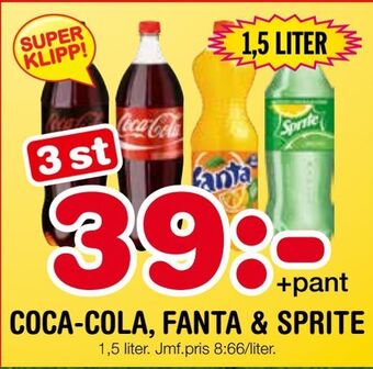 Nya Pulsen Coca-cola, fanta & sprite erbjuda