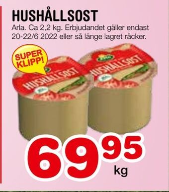 Nya Pulsen Hushållsost erbjuda