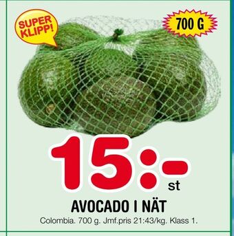 Nya Pulsen Avocado i nät erbjuda