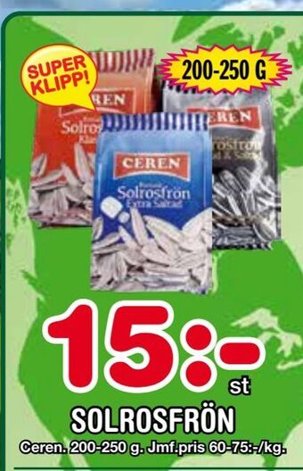 Nya Pulsen Solrosfrön erbjuda