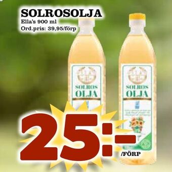 Supergrossen Solrosolja erbjuda
