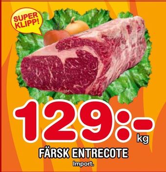 Nya Pulsen Färsk entrecote erbjuda