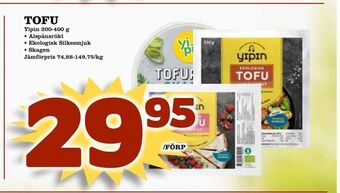 Supergrossen Tofu erbjuda