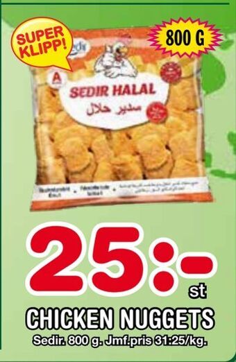 Nya Pulsen Chicken nuggets erbjuda