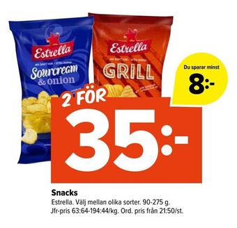 Coop Extra Snacks erbjuda
