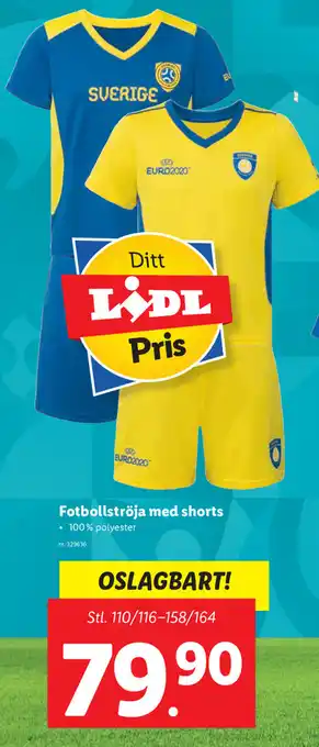 Lidl Fotbollströja Med Shorts erbjuda
