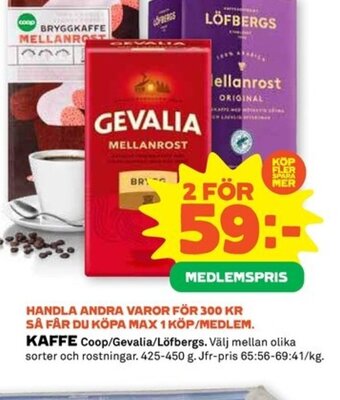 Stora Coop Kaffe erbjuda
