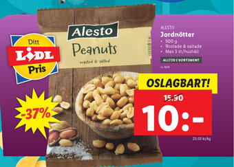 Lidl Jordnötter erbjuda