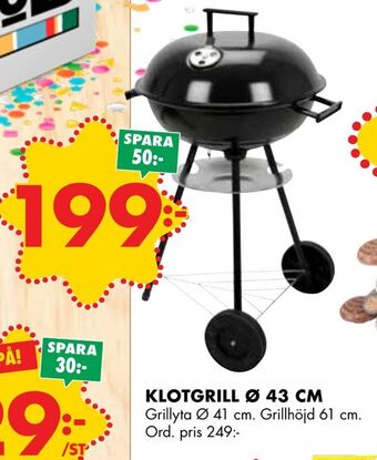 ÖoB Klotgrill ø 43 cm erbjuda