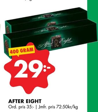 ÖoB After eight erbjuda