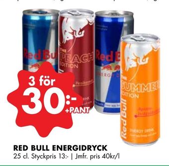 ÖoB Red bull energidryck erbjuda