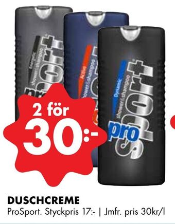 ÖoB Duschcreme erbjuda