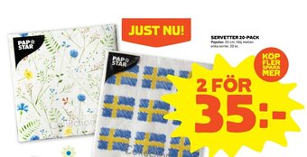 Stora Coop Servetter 20-pack erbjuda