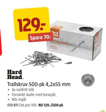Jula Trallskruv 500-pk 4,2x55 mm erbjuda