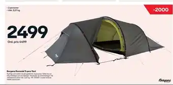 XXL Bergans Romsdal 3-pers Tent erbjuda