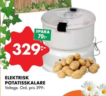 ÖoB Elektrisk potatisskalare erbjuda