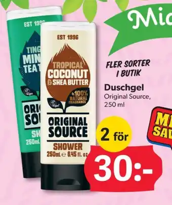 DollarStore Original source duschtvål erbjuda