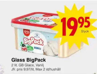 Matöppet Gb big pack glass erbjuda