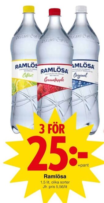 Matöppet Citrus mineralvatten erbjuda