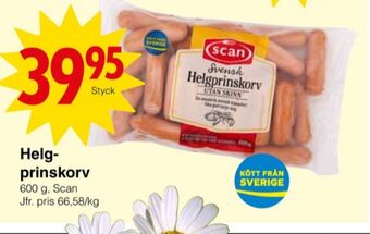 Matöppet Scan prinskorv erbjuda
