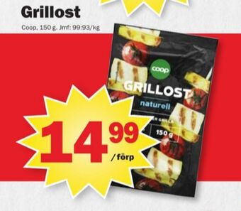 Pekås Coop grillost erbjuda