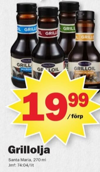 Pekås Santa maria grillolja erbjuda