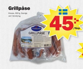 Pekås Hissas korv erbjuda