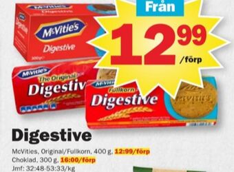 Pekås Mcvities digestive kex erbjuda