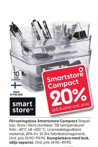 Rusta Smartstore erbjuda