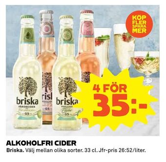 Coop Extra Alkoholfri cider erbjuda