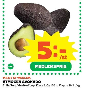 Coop Extra ÄTMOGEN AVOKADO erbjuda