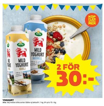 Coop Extra Yoghurt erbjuda