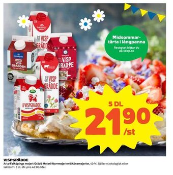 Coop Extra Vispgrädde erbjuda