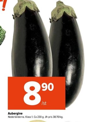 Coop Extra Aubergine erbjuda