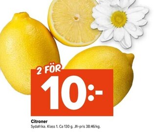 Coop Extra Citroner erbjuda