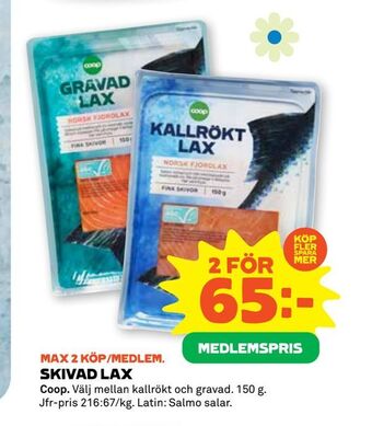 Stora Coop Skivad lax erbjuda