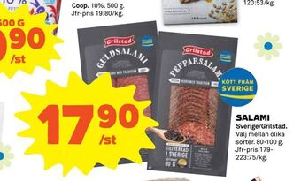 Coop Salami erbjuda