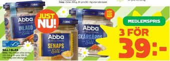 Coop Sill i glas erbjuda