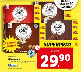 Lidl BON GELATI glasspinnar erbjuda
